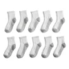 Boys' Tek Gear® 10-Pack Lightweight Quarter-Crew Performance Socks