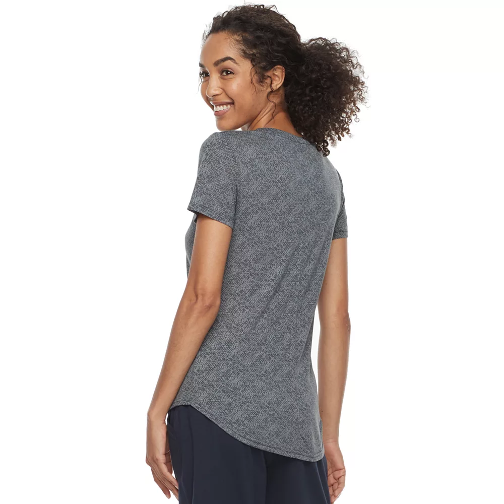 Petite Tek Gear® Moisture-Wicking V-Neck Tee 2 Petite Tek Gear® Moisture-Wicking V-Neck Tee - Image 2