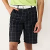 Men's Tek Gear® Plaid Flat-Front Golf Shorts