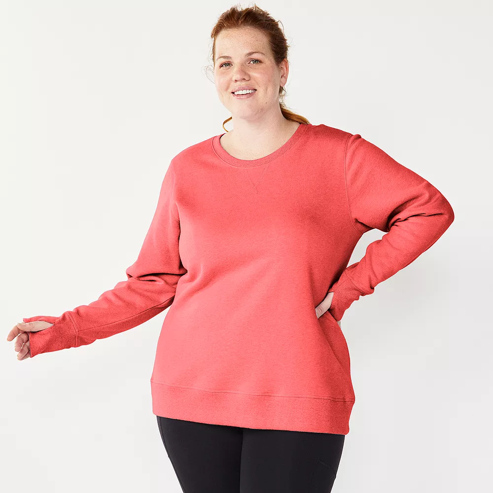 Plus Size Tek Gear® Ultrasoft Fleece Crewneck Sweatshirt 1 Plus Size Tek Gear® Ultrasoft Fleece Crewneck Sweatshirt