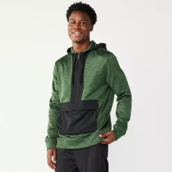 Men's Tek Gear® Performance Fleece Mixed Media Pullover Hoodie