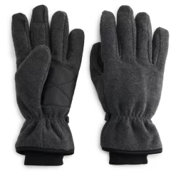 Men's Tek Gear® Microfleece Cuffed Touch Screen Gloves