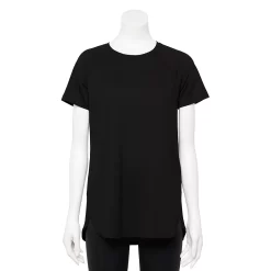 Petite Tek Gear® High Slit Tunic Tee