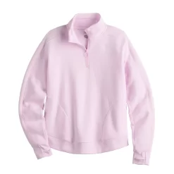 Women's Tek Gear® Quarter-Zip Ultrasoft Fleece Jacket -Tek Gear Online Shop 5521867 ALT2