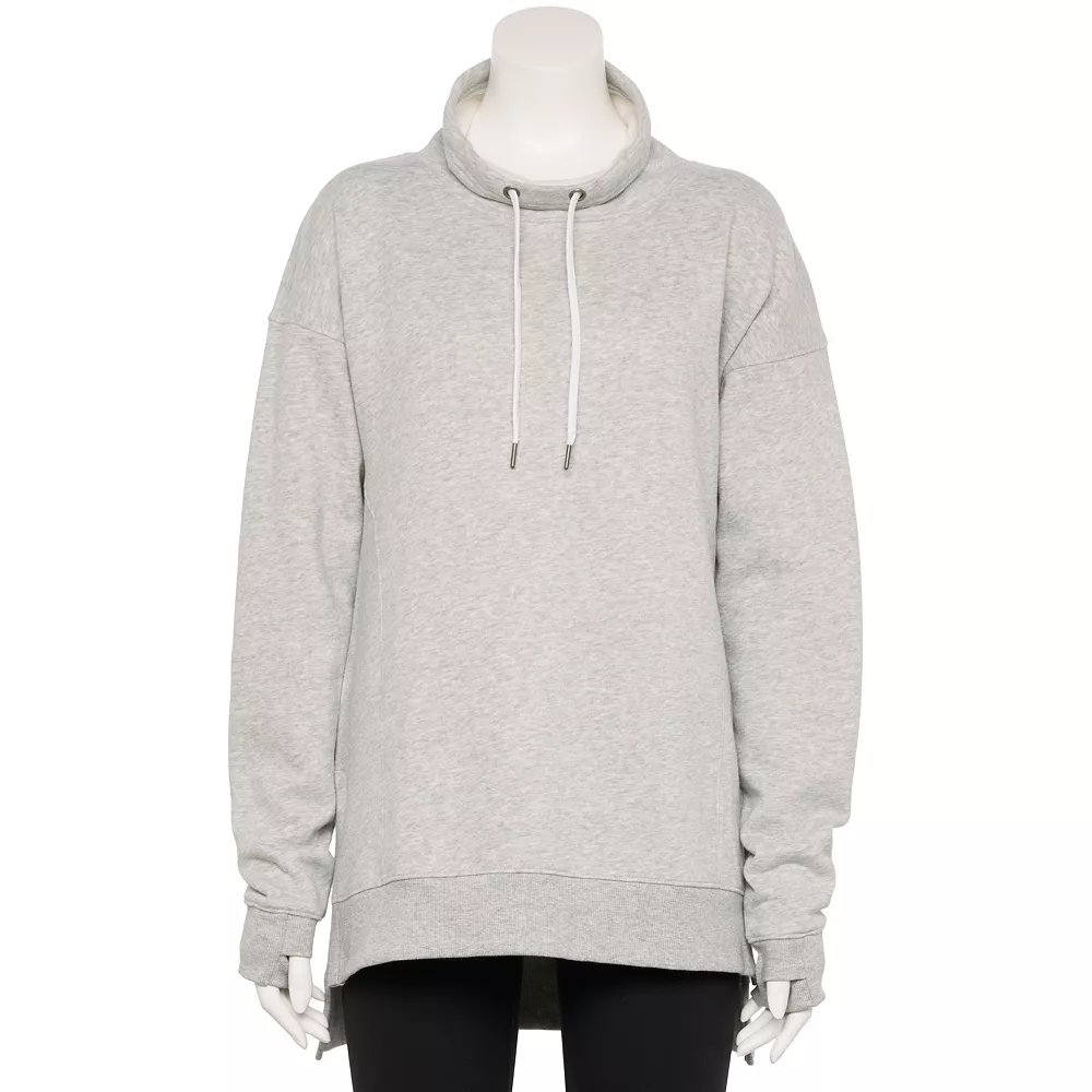 Petite Tek Gear® Ultrasoft Fleece Cowlneck Tunic 1 Petite Tek Gear® Ultrasoft Fleece Cowlneck Tunic