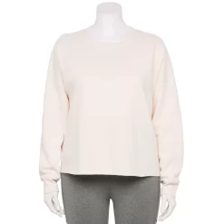 Plus Size Tek Gear® Easy Ultrasoft Fleece Crewneck Sweatshirt