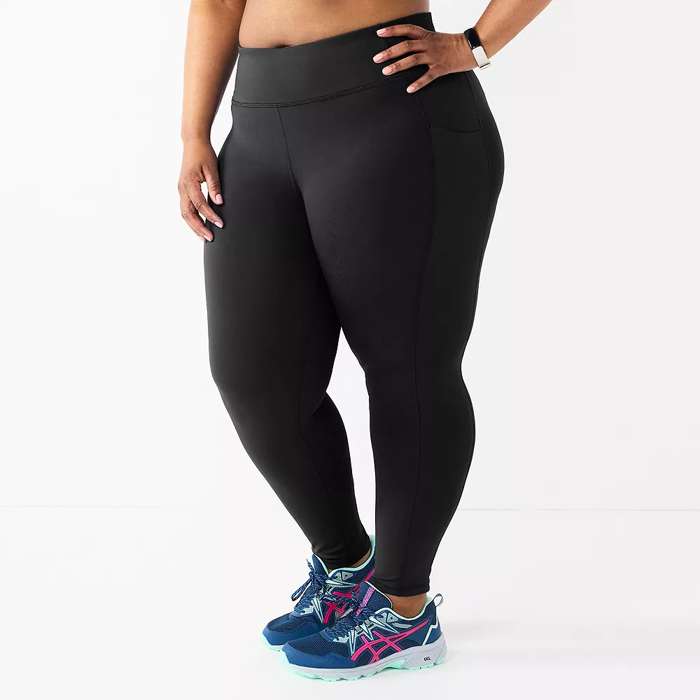 Plus Size Tek Gear® Core High-Waisted Side Pocket 7/8 Leggings 1 Plus Size Tek Gear® Core High-Waisted Side Pocket 7/8 Leggings