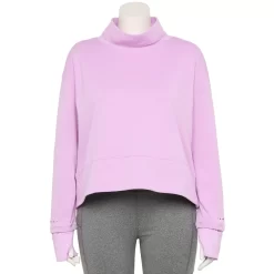 Plus Size Tek Gear® Run Mockneck Long Sleeve Top