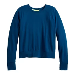 Women's Tek Gear® Keyhole Back Long-Sleeve Tee -Tek Gear Online Shop 5662107 ALT2