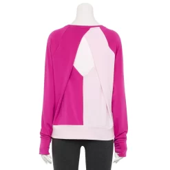 Women's Tek Gear® Keyhole Back Long-Sleeve Tee -Tek Gear Online Shop 5662107 ALT5