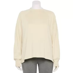 Plus Size Tek Gear® Stretch Fleece Mockneck Sweatshirt