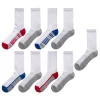 Boys Tek Gear® Cushioned 8-pack + 1 Bonus Pair Performance Crew Socks