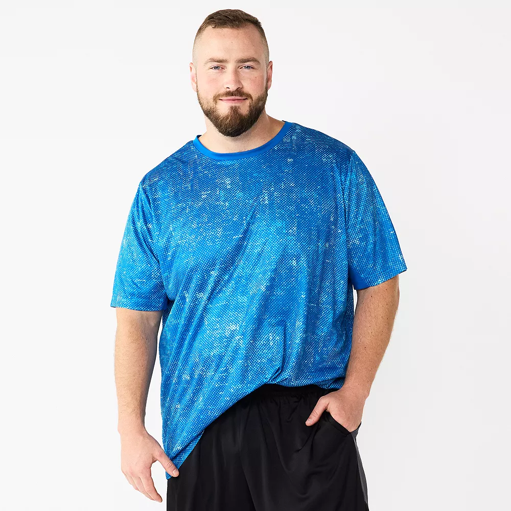 Big & Tall Tek Gear® Printed Dry Tek Tee 1 Big & Tall Tek Gear® Printed Dry Tek Tee