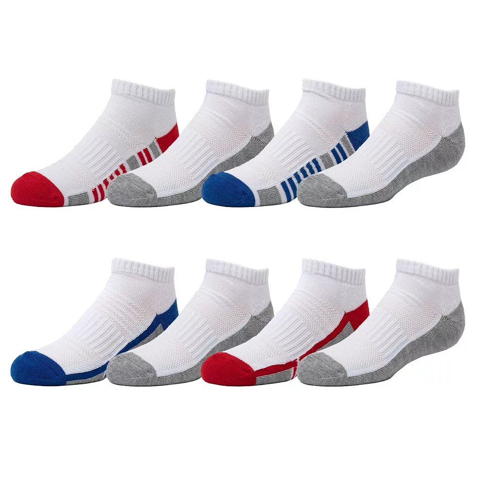 Boys Tek Gear® Cushioned 8-pack Performance No-Show Socks 2 Boys Tek Gear® Cushioned 8-pack Performance No-Show Socks - Image 2