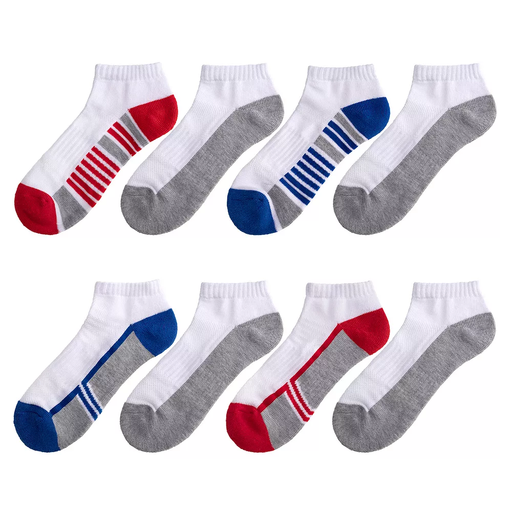 Boys Tek Gear® Cushioned 8-pack Performance No-Show Socks 1 Boys Tek Gear® Cushioned 8-pack Performance No-Show Socks
