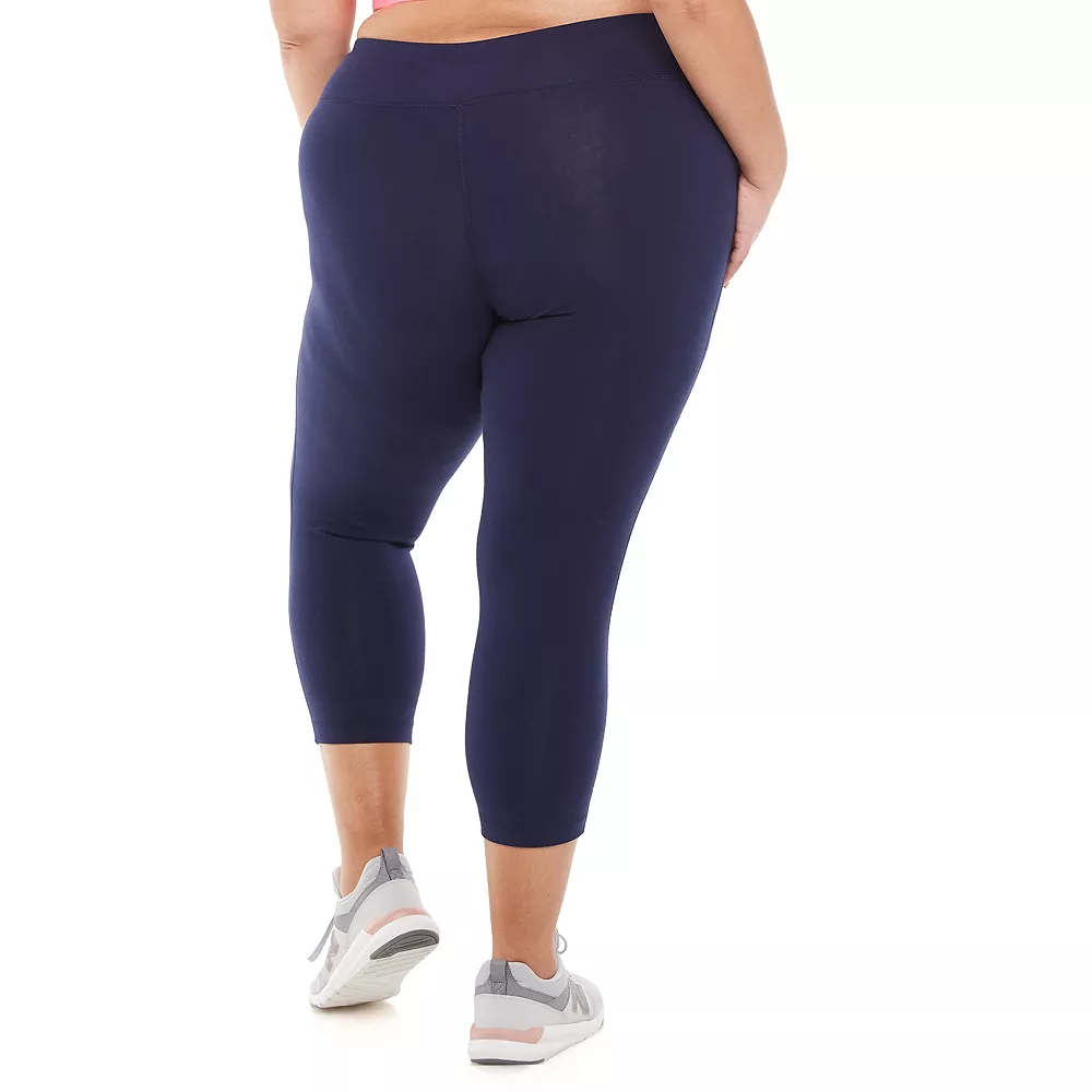 Plus Size Tek Gear® Essential High-Waisted Capri Leggings 2 Plus Size Tek Gear® Essential High-Waisted Capri Leggings - Image 2